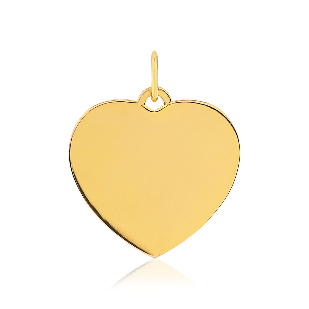 Pendentif plaqué or coeur