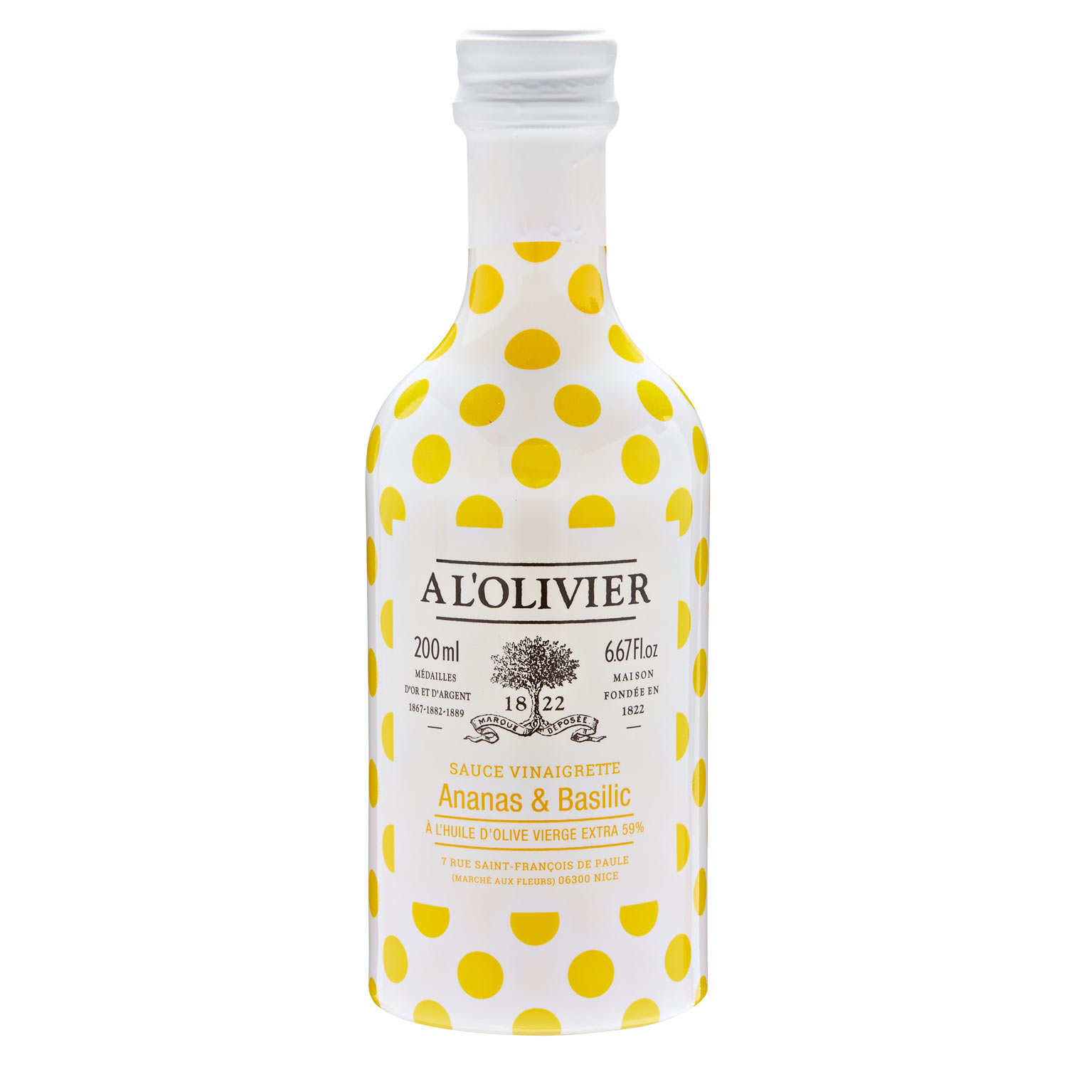 Sauce vinaigrette ananas basilic