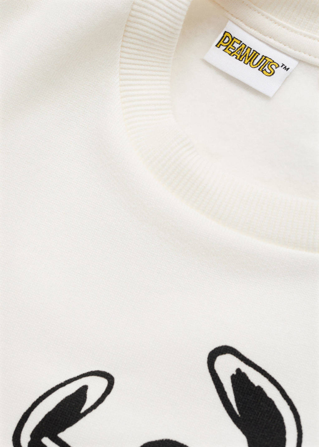 Mango Kids sweater Snoopy met printopdruk naturel wit