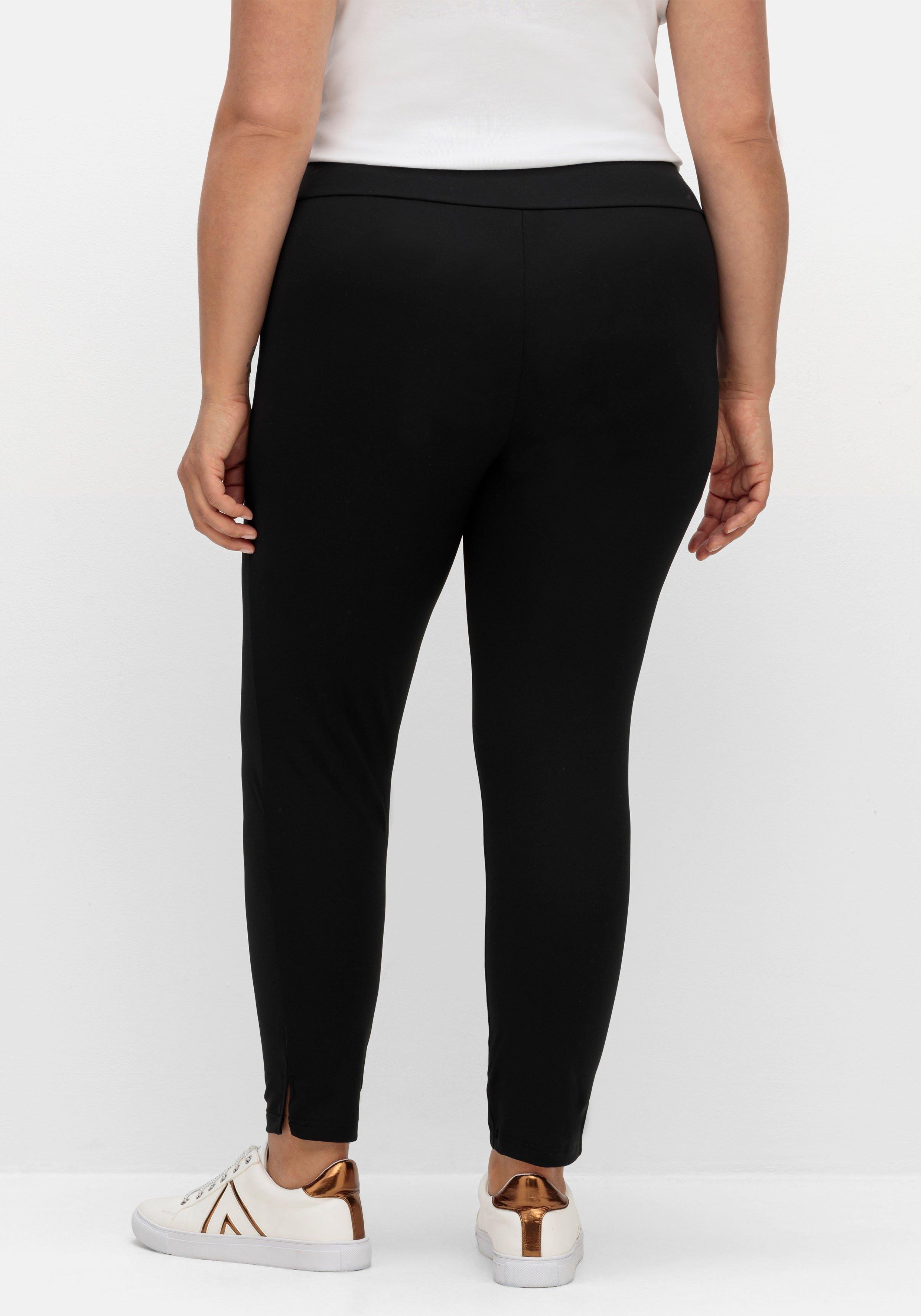 Knöchelfreie Leggings mit breitem Bund