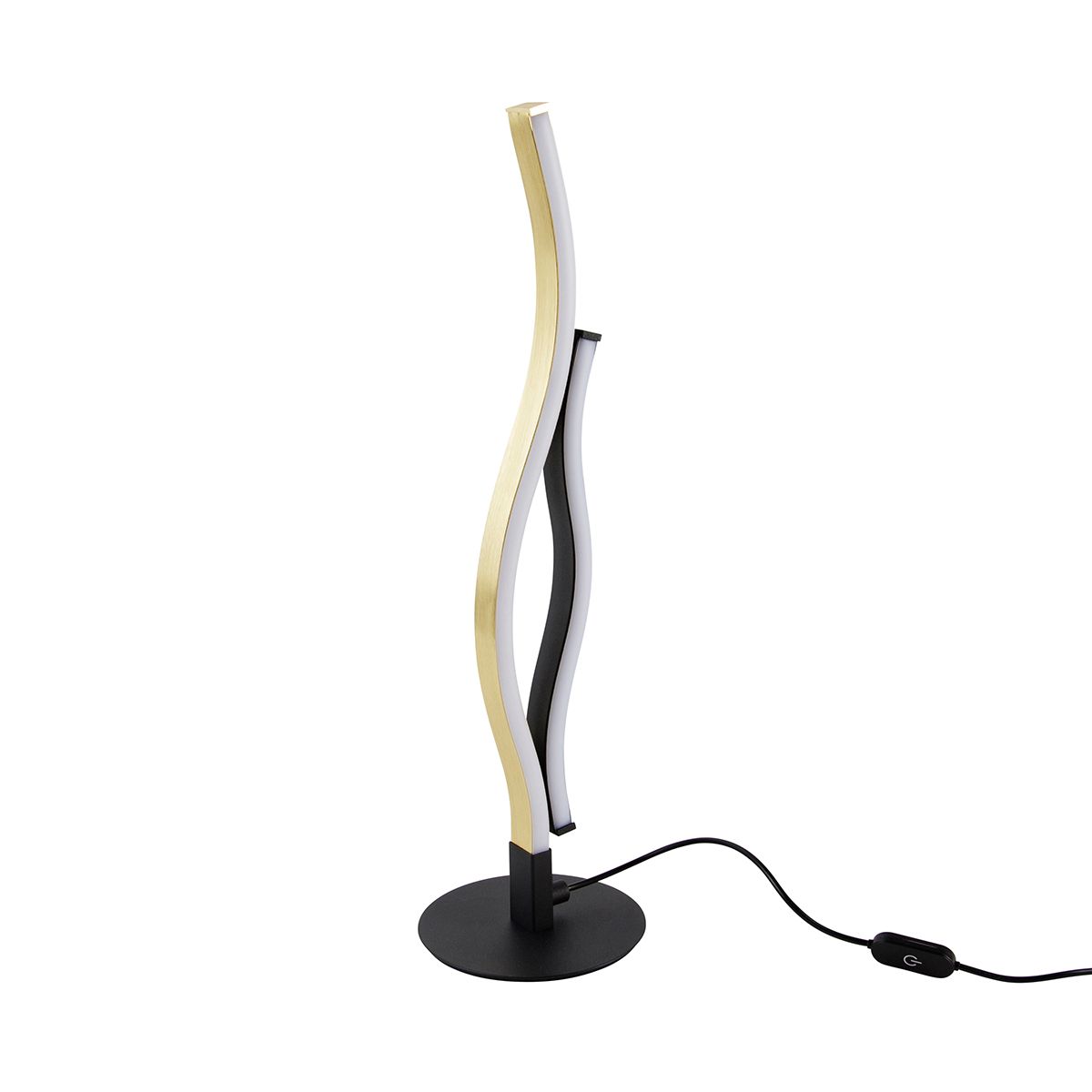 Design tafellamp zwart met goud incl. LED dimbaar - Blaze