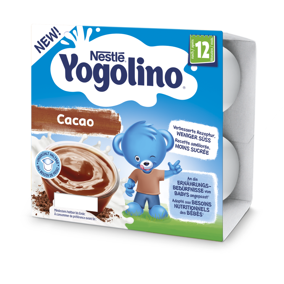 NESTLE Yogolino<br>4 × 100 g, Cacao 12 Monate