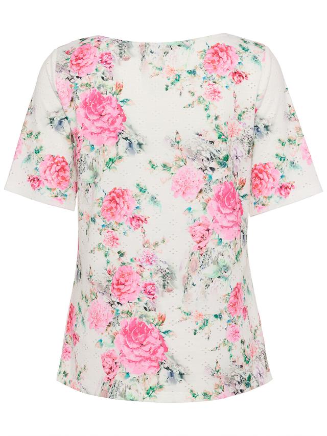 Shirt Blütenpracht mit Lochmuster