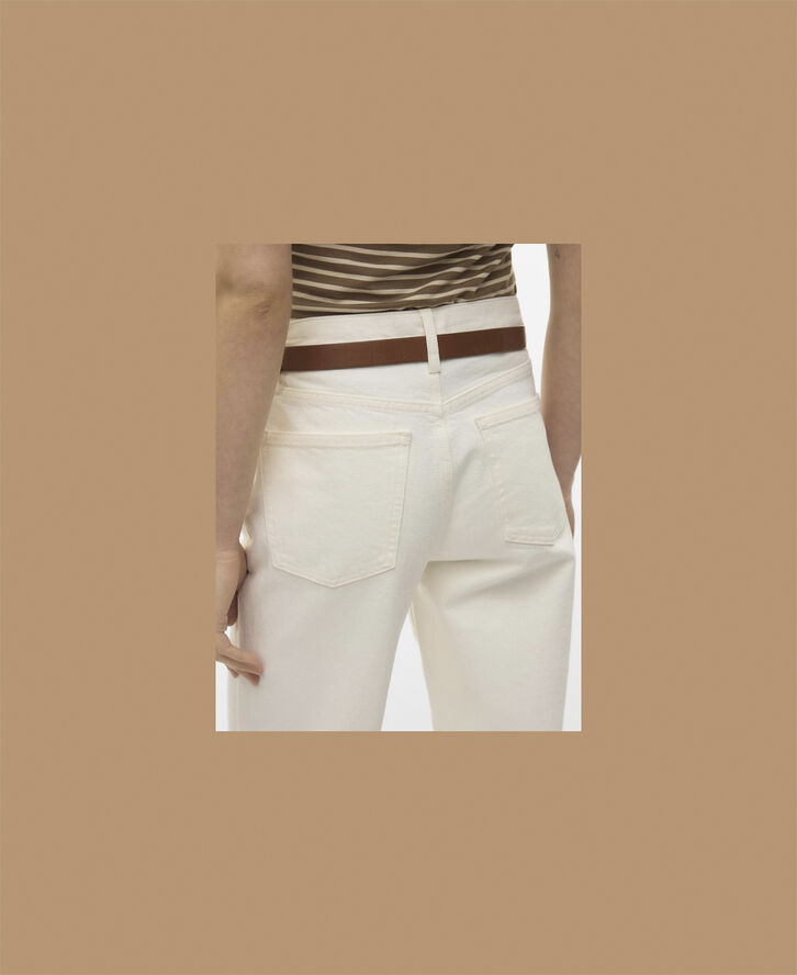 Vero Moda VMVALERIE MR STR RLX ECRU JEANS VMA Ecru