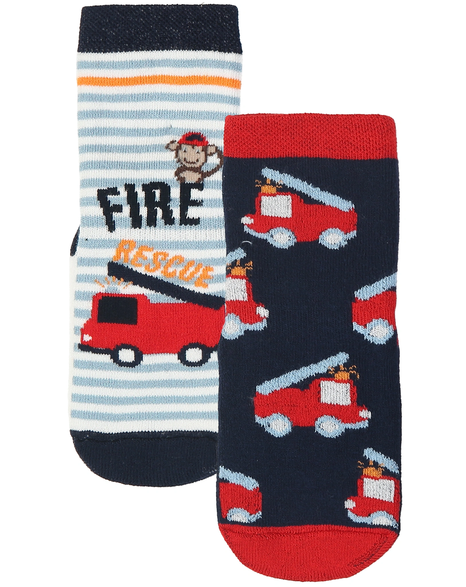 ABS-Socken FEUERWEHR 2er-Pack in navy/bunt