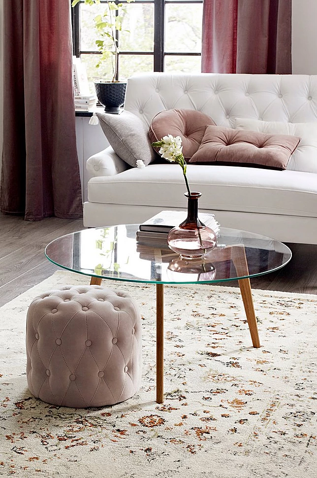 MALEVIK sofabord, diameter 90 cm