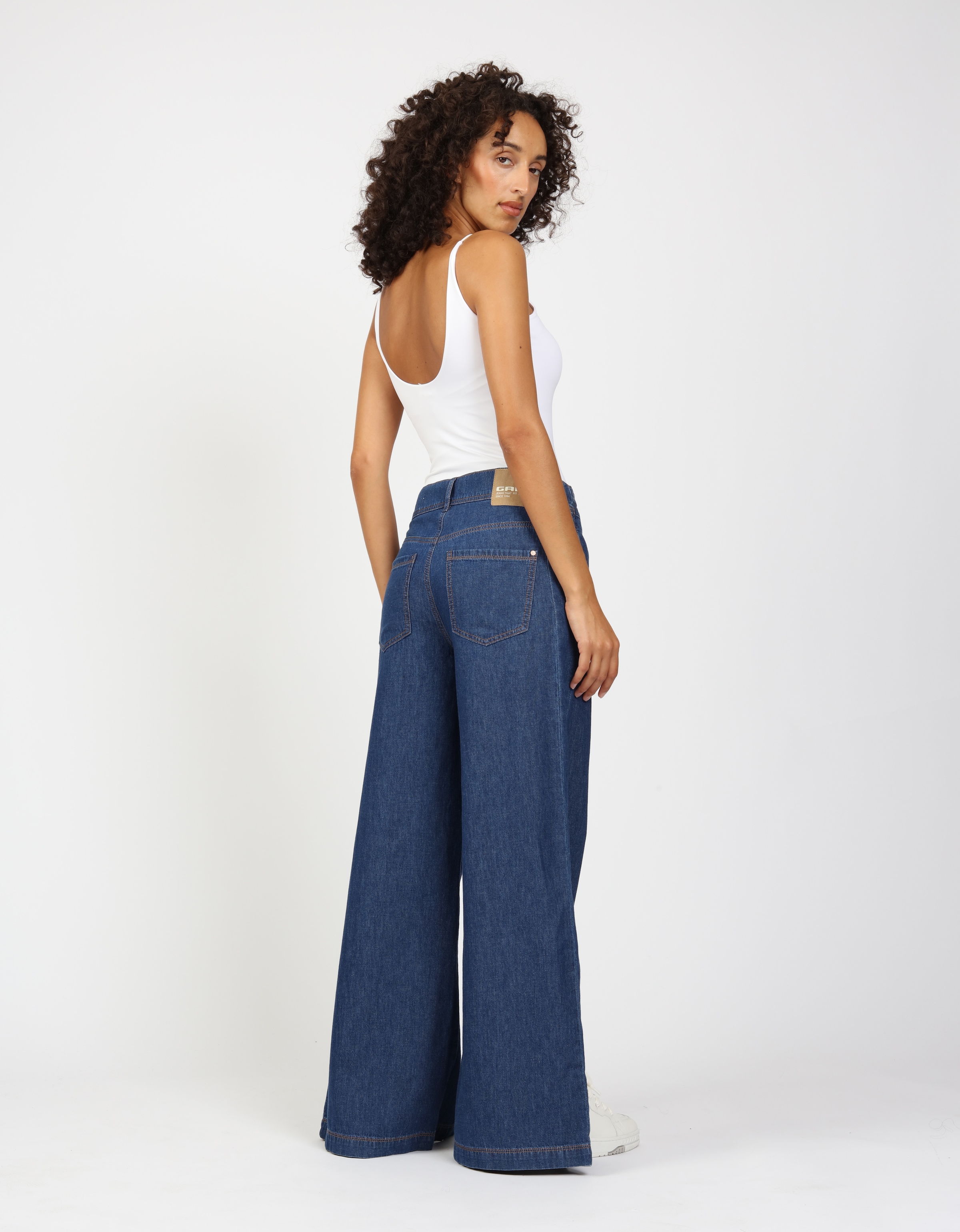 GANG Weite Jeans »94PAIGE WIDE« mit eingesetztem Seitenstreifen