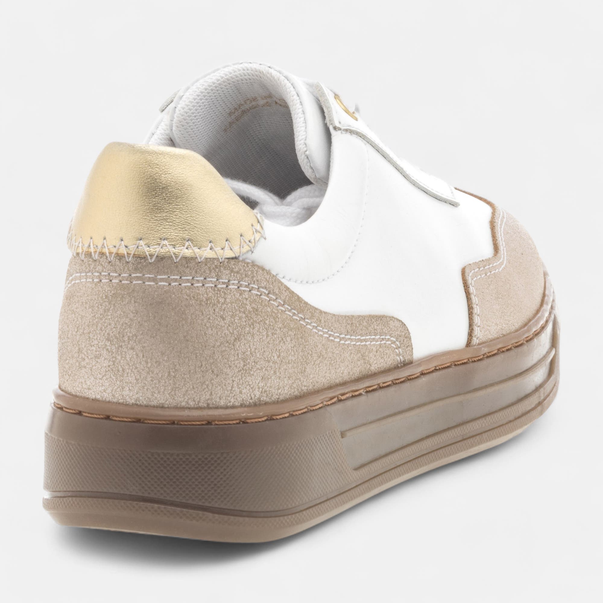 Baskets basses Femme en cuir blanc