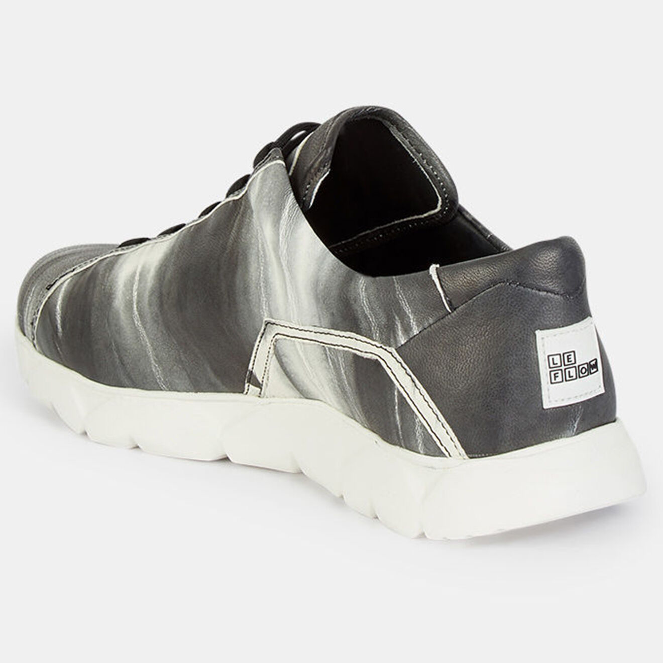 Le Flow Sneakers en Cuir Wave Lo Black Ocean noir/blanc