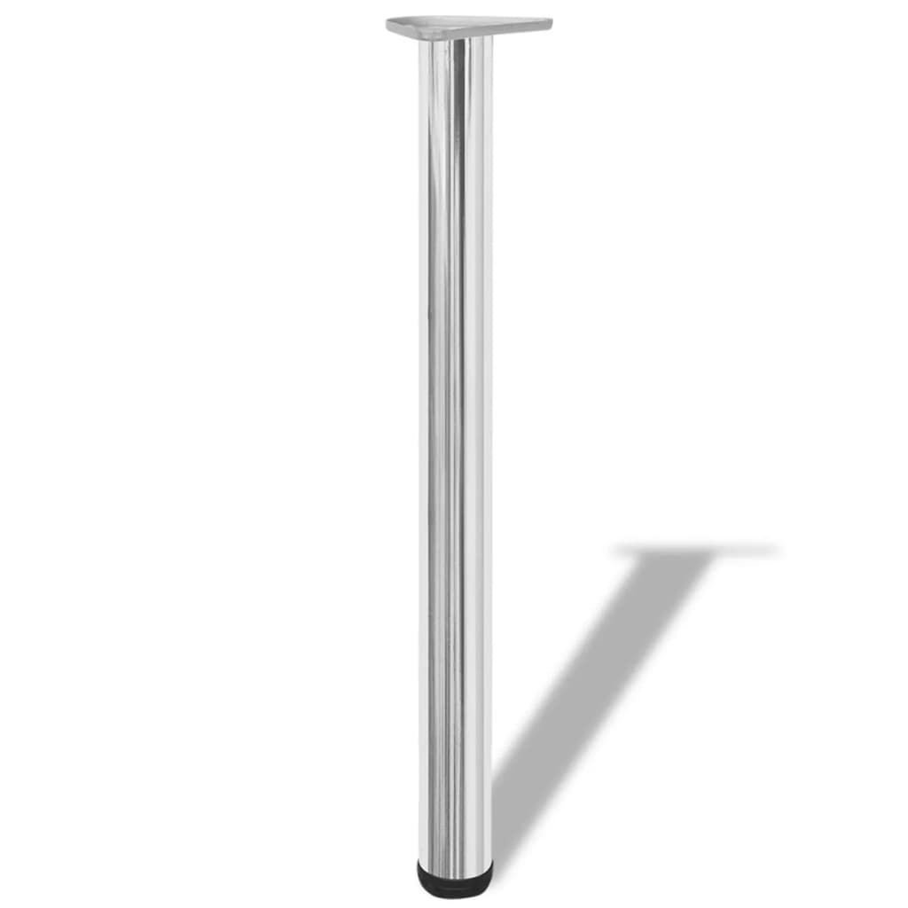 tafelpoten met hoogteverstelling 710 mm Chroom
