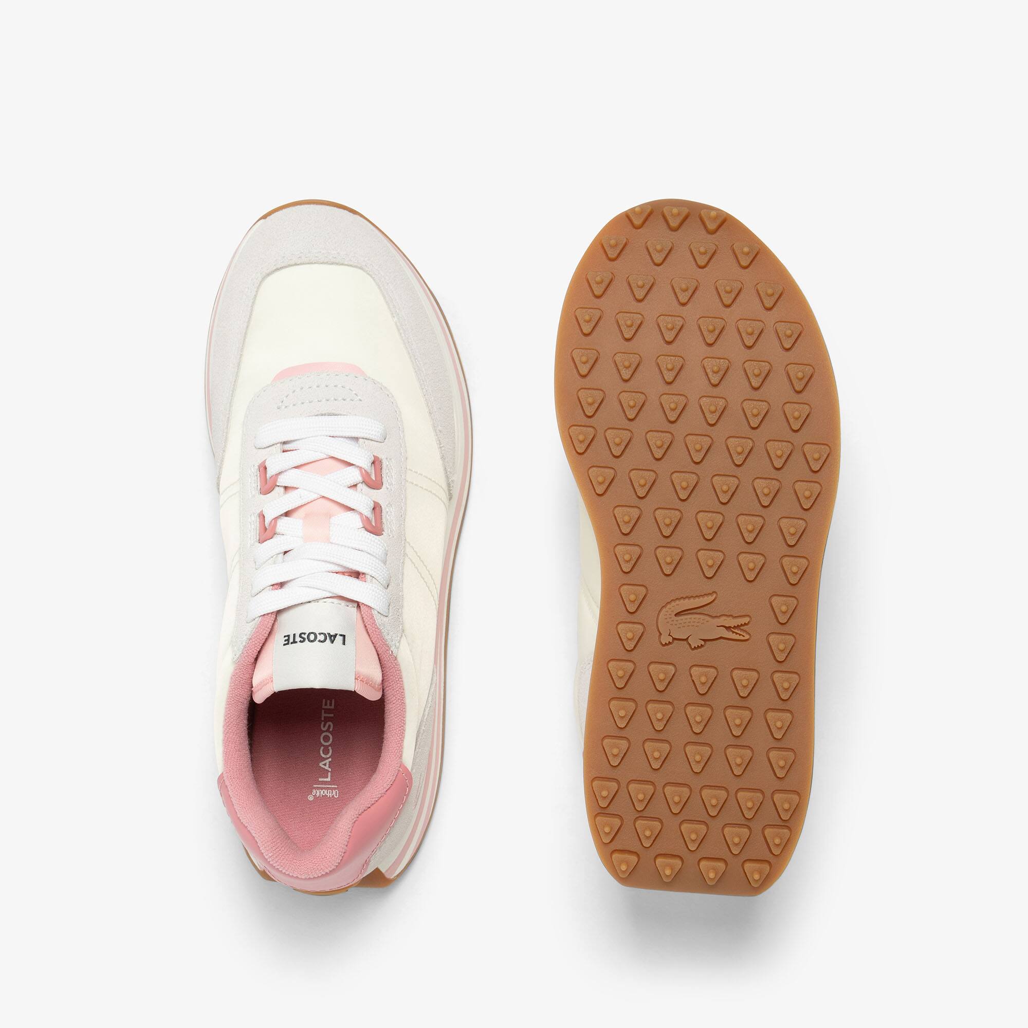 Damen-Sneakers L-Spin mit gestreifter Sohle Sneakers - Weiss - Lacoste - Damen