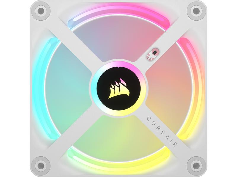 Corsair PC-Lüfter iCUE QX120 RGB Expansion Kit Weiss 120-mm-PWM-Lüfter-Erweiterungskit