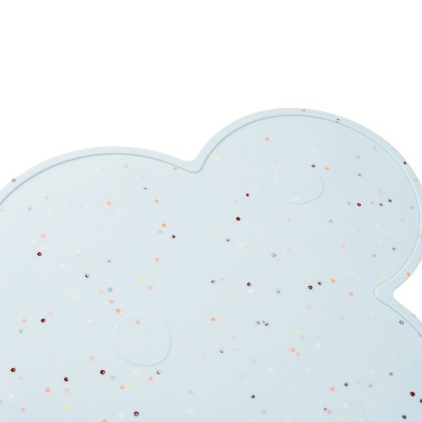 Done by Deer Silicone Placemat - Confetti - Blue