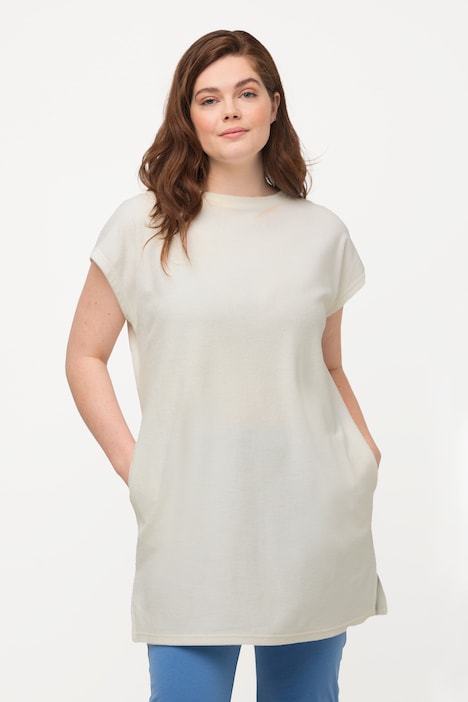 Frottee-Shirt, Rundhals, Halbarm, Biobaumwolle
