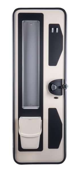 Reisemobil-Aufbautür-Set - Türgröße 620 x 1751 mm - Inkl. Fenster und Rollo