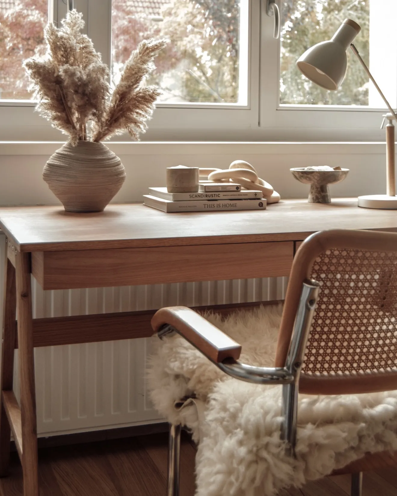 Bureaulamp PECKOS verstelbaar Metaal Wit