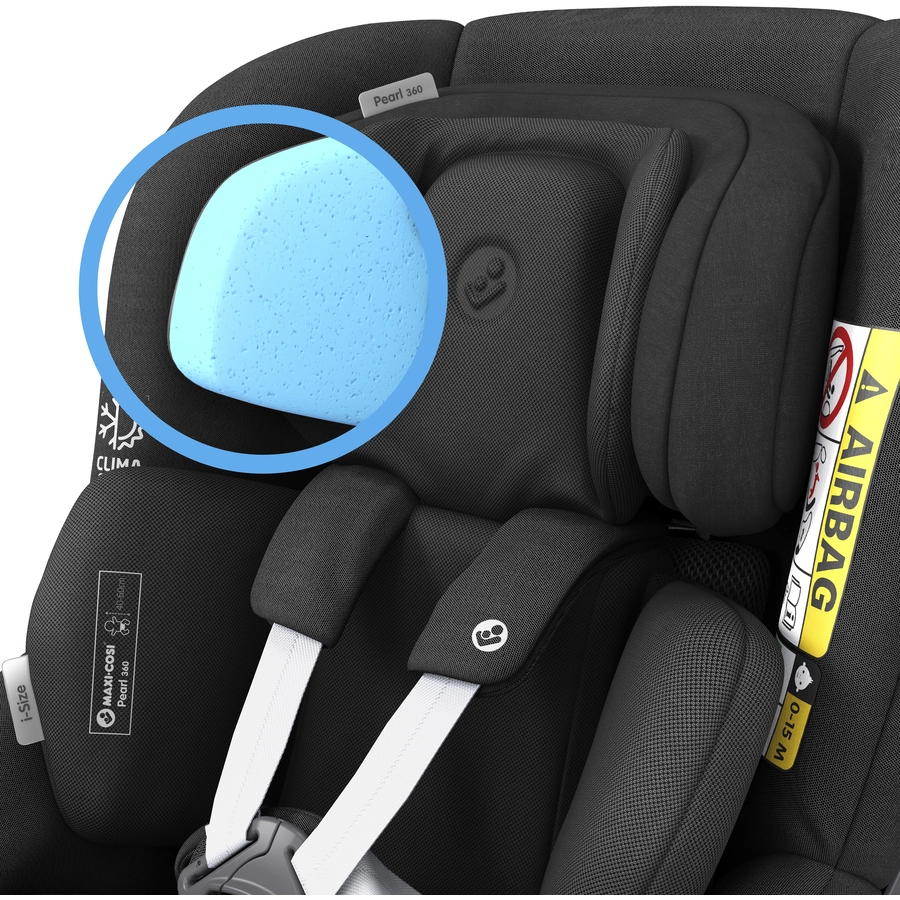 MAXI COSI Set Babyschale Coral 360 Essential Graphite plus Kindersitz Pearl 360 Authentic Black plus Basisstation FamilyFix 360