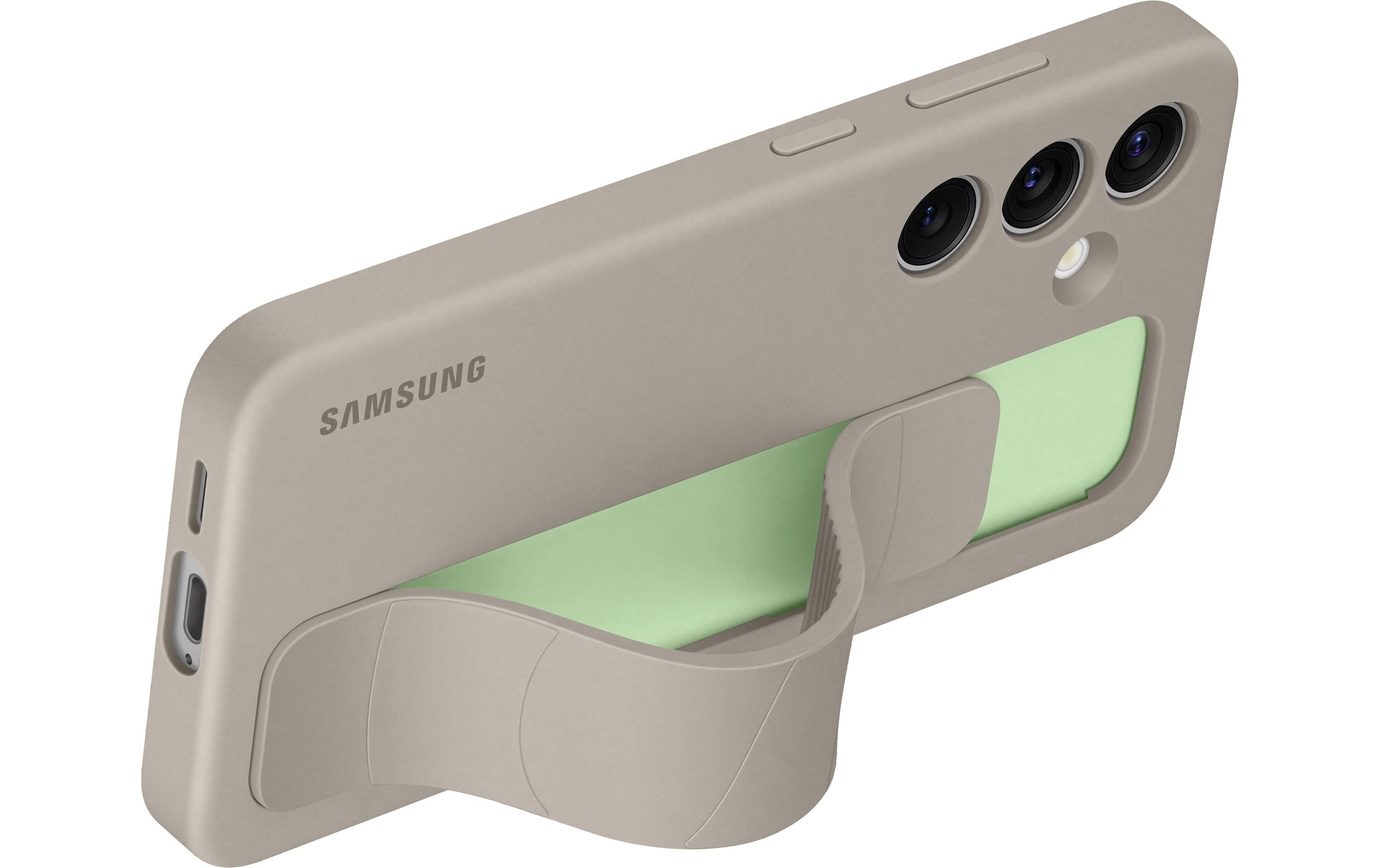 Back Cover Standing Grip Galaxy Galaxy S24 TaupeSchutzhülle mit Standfunktion für das Samsung Galaxy S24
