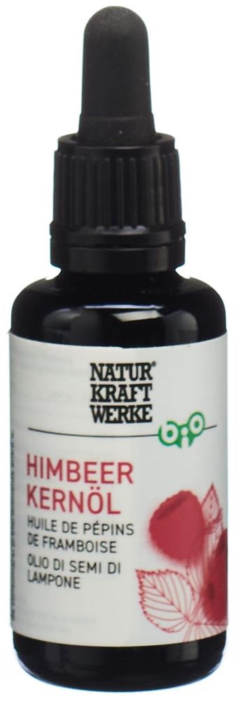 NATURKRAFTWERKE Himbeerkernöl<br>30 ml, Öl, nativ Bio/kbA
