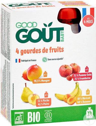 Good Goût Fruits Divers Dès 4 Mois 4x120g
