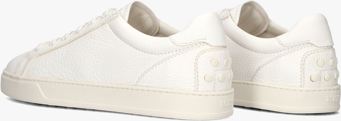 witte tod's lage sneakers allacciata cassetta 04l