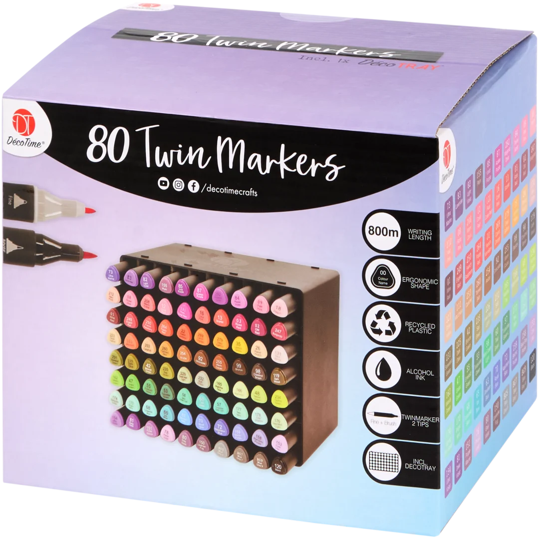 DécoTime twinmarkers 80 stuks