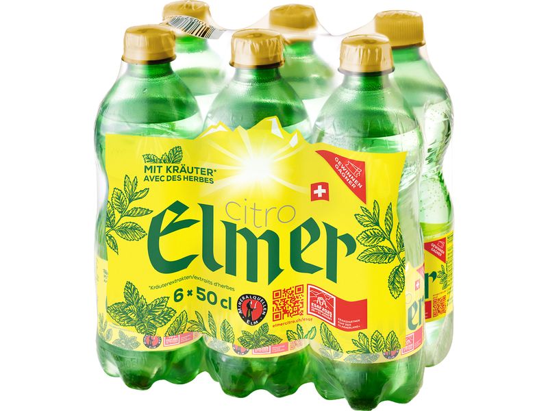 Elmer Soft-Drinks Citro Kräuter 6 x 0.5 l Citro verfeinert mit Kräuterextrakten
