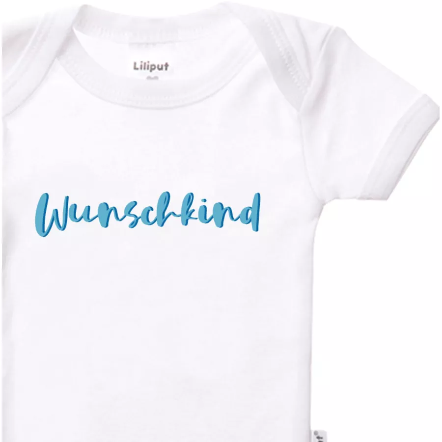Liliput Baby-Body (Set, 2-tlg.) Wunschkind hellblau geringelt, weiß