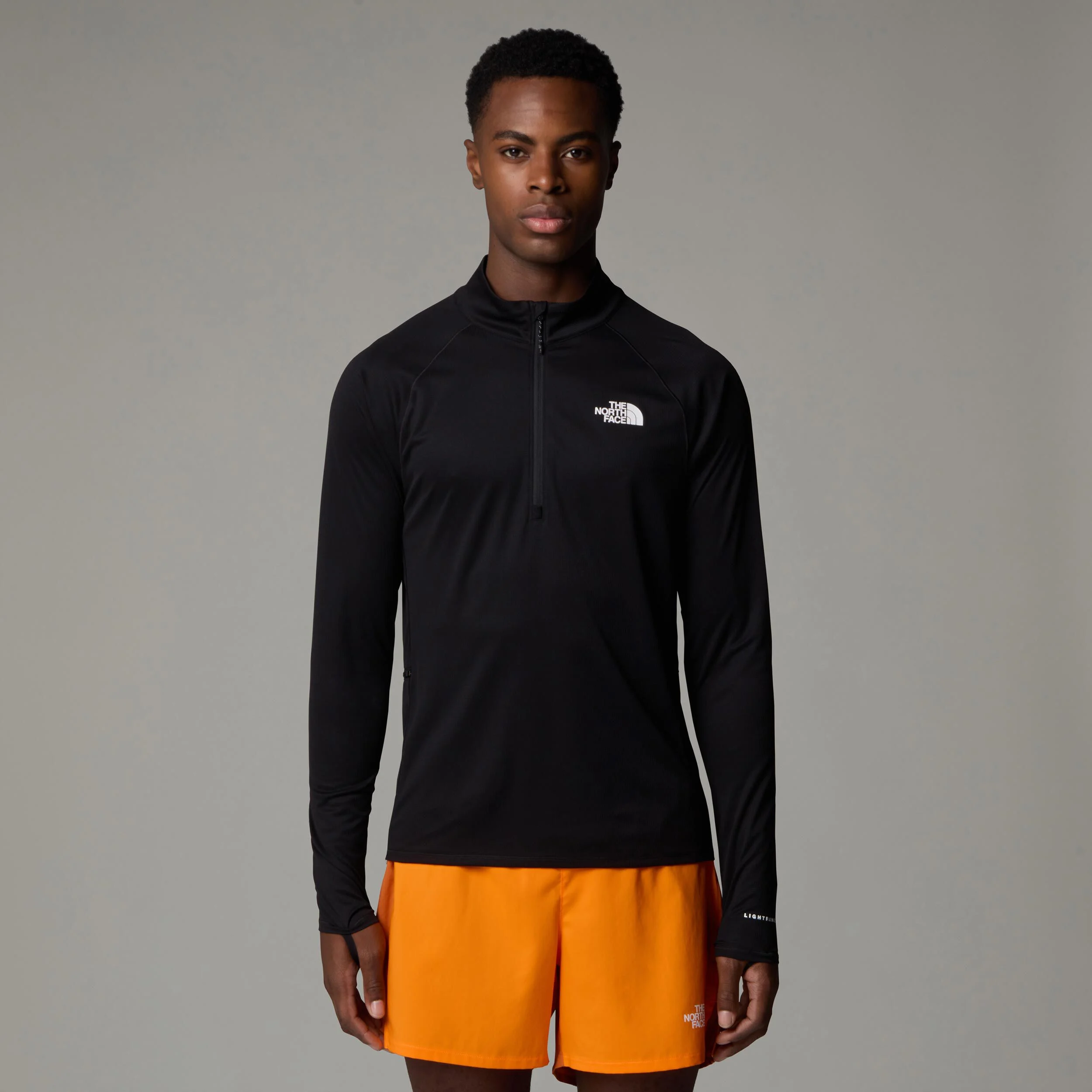 The North Face Sunriser 1/4 Zip Longsleeve Maillot De Course Hommes - Noir