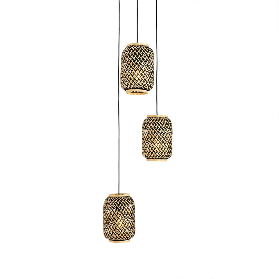 Qazqa hanglampen yvonne zwart e27