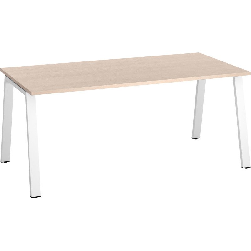 Bureau droit ECLA profondeur 80 cm piètement métal
