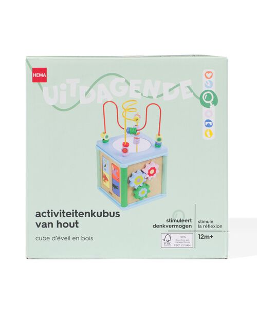 cube d'activité en bois