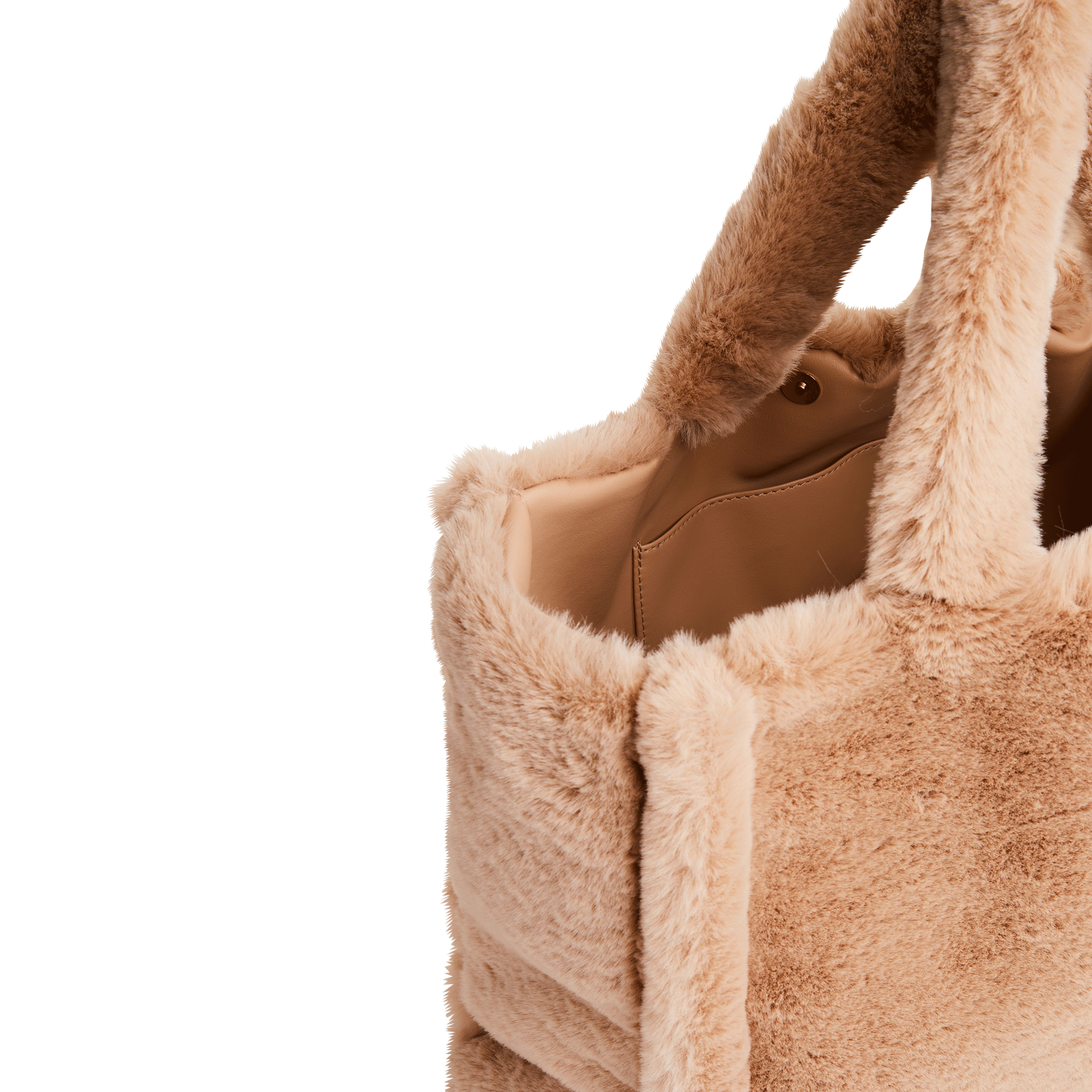 Sac en fourrure synthétique| Beige