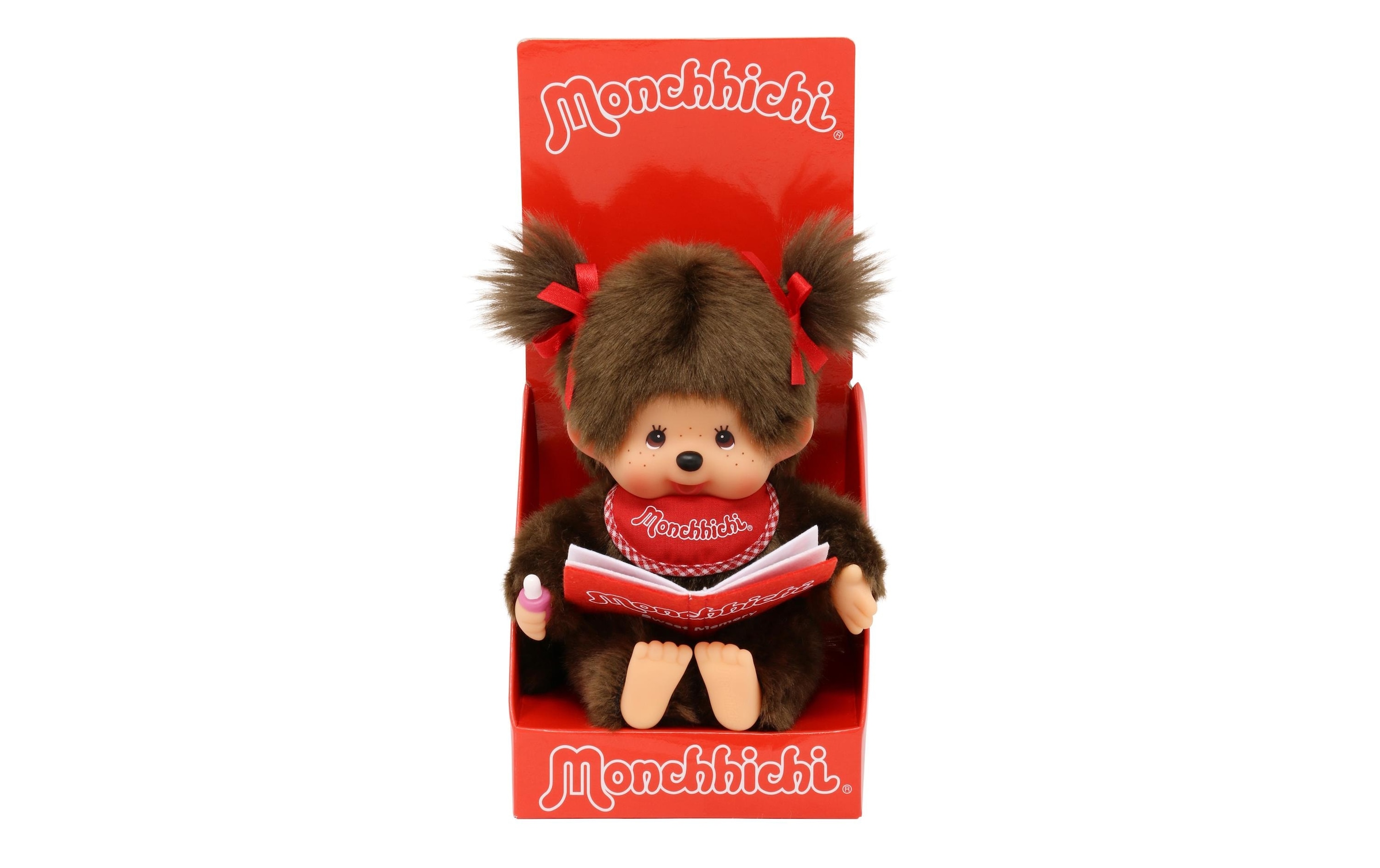 Plüschfigur »Monchhichi Book Reading Girl 18 cm«