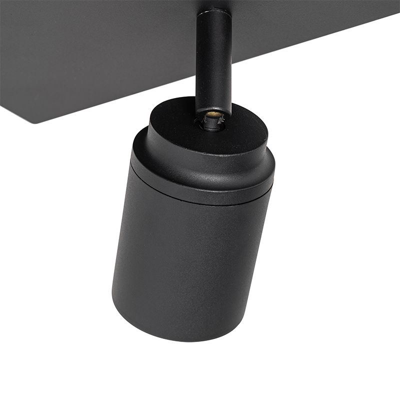 Moderne badkamer spot zwart vierkant 3-lichts IP44 - Ducha