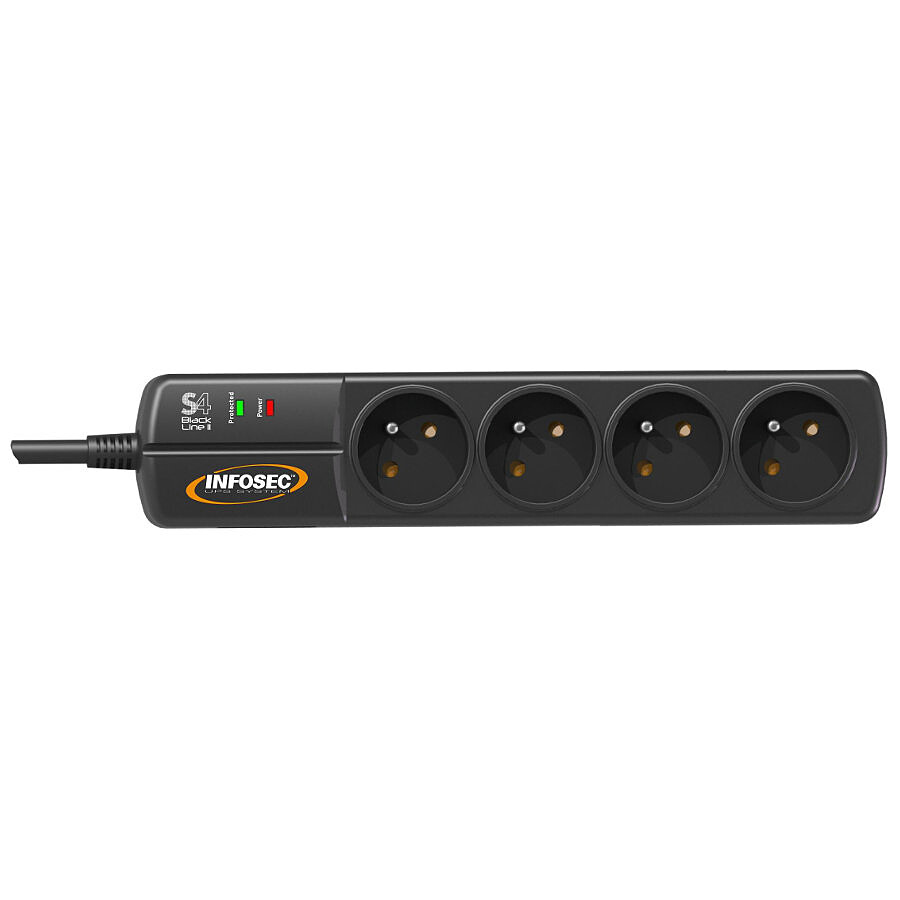 Infosec S4 Black Line II - 4 prises