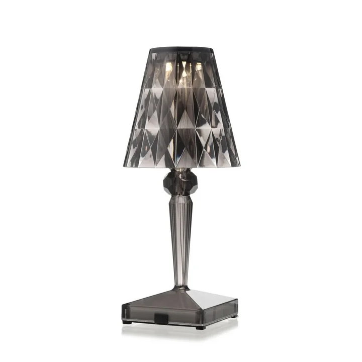 Kartell - Battery Akku-Tischleuchte H 30 cm, rauch