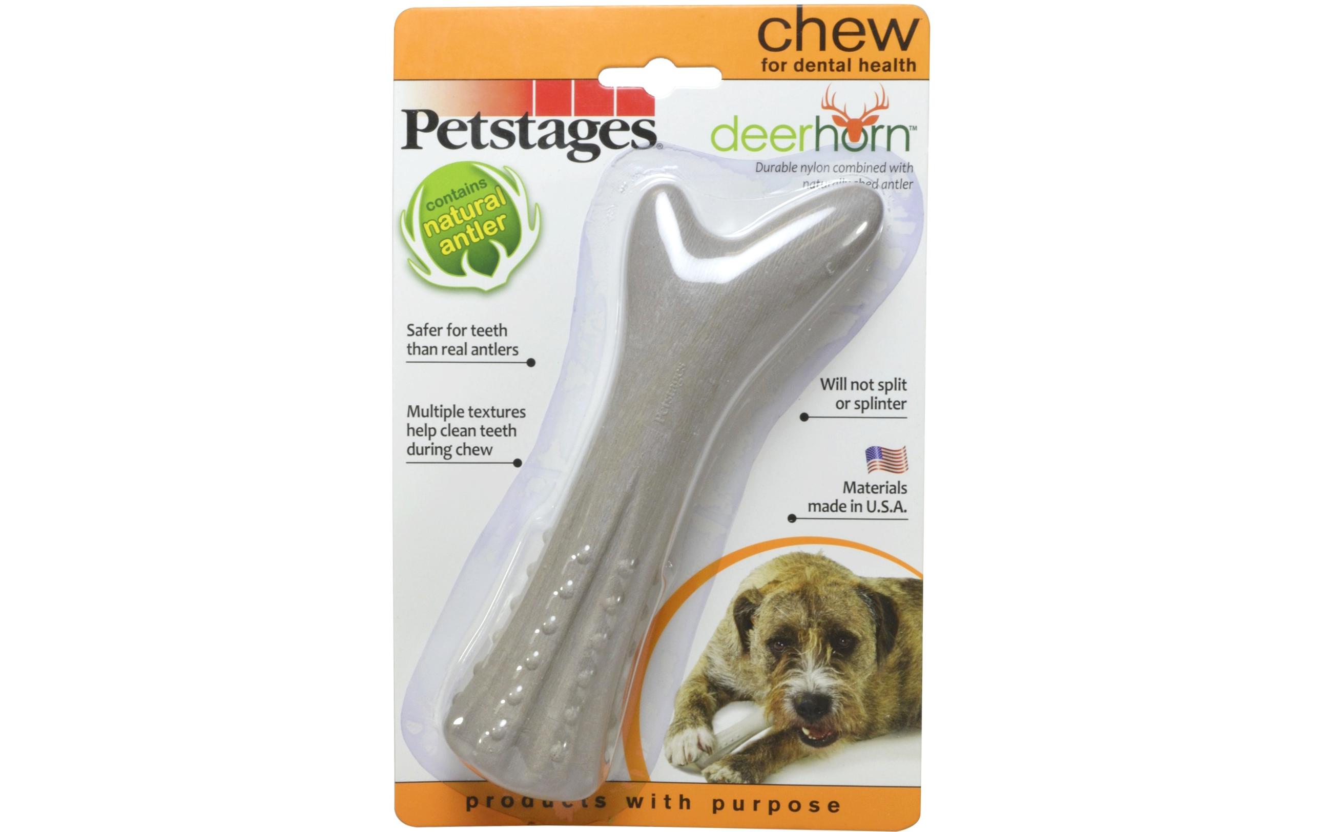 Hunde-Spielzeug Deerhorn, MHundespielzeug und Kauartikel in Einem