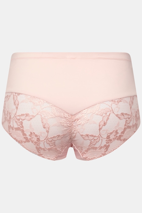 Midislip, transparente Spitze, hinten gerafft