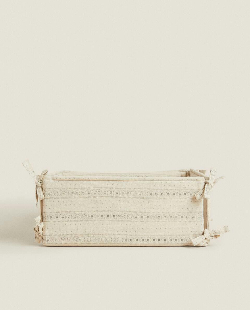 Organizador de roupa de cama com borda