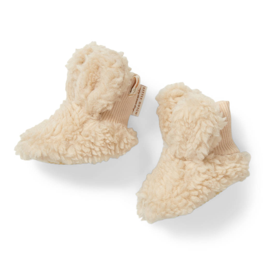 Little Dutch teddy slofjes Sand