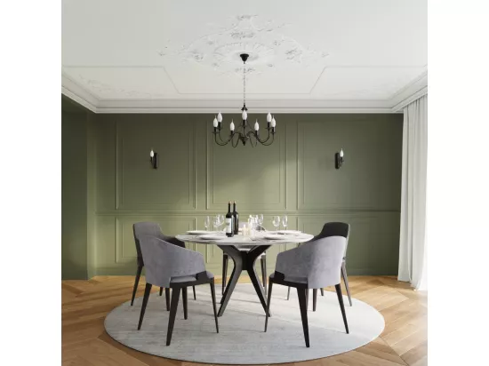 Sollux MINERWA Applique murale à 1 bougie, bougie, noir, E14