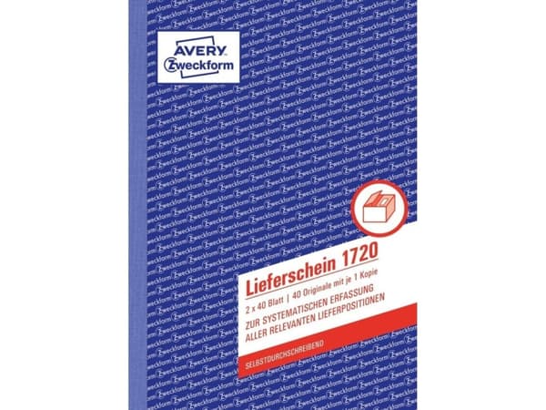 Avery Zweckform - Leveringsskjema - 40 ark - A5 - dublett - karbonfri