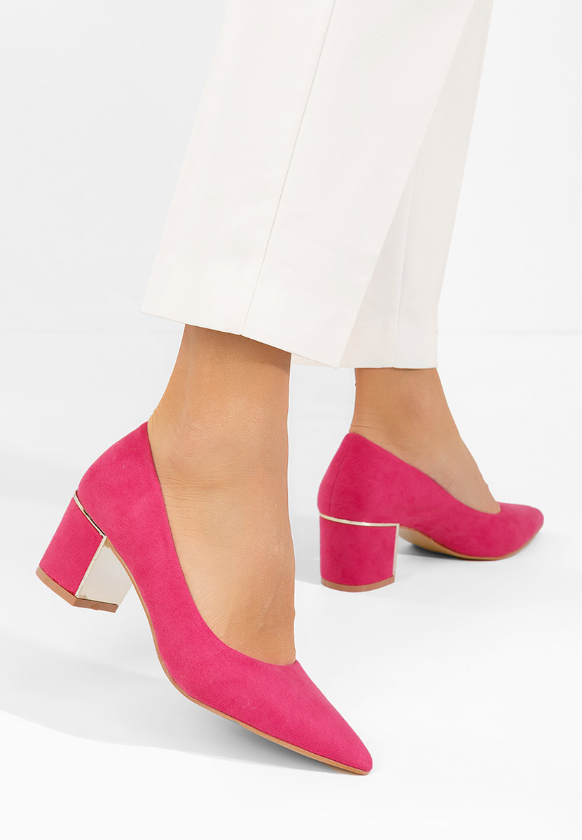 Chaussures à talon épais fuchsia Avaloria