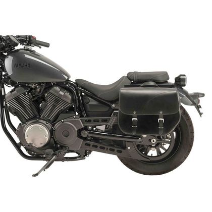 Sacoches cavalières CustomAcces SANT LOUIS AVEC SUPPORT UNIVERSEL (2 x 15 litres) Universel - Noir