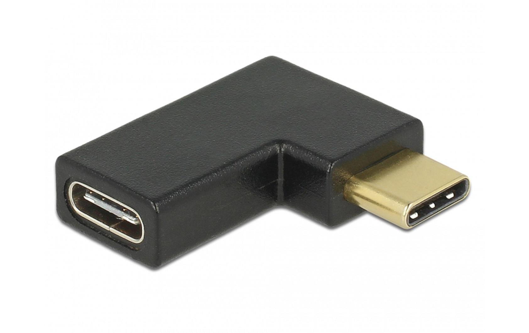 USB 3.1 Adapter Gen2, 10Gbps, C-C, m-f Links gewinkeltDelock Adapter SuperSpeed USB 10 Gbps (USB 3.1 Gen 2) USB Type-C Stecker zu Buchse gewinkelt links / rechts