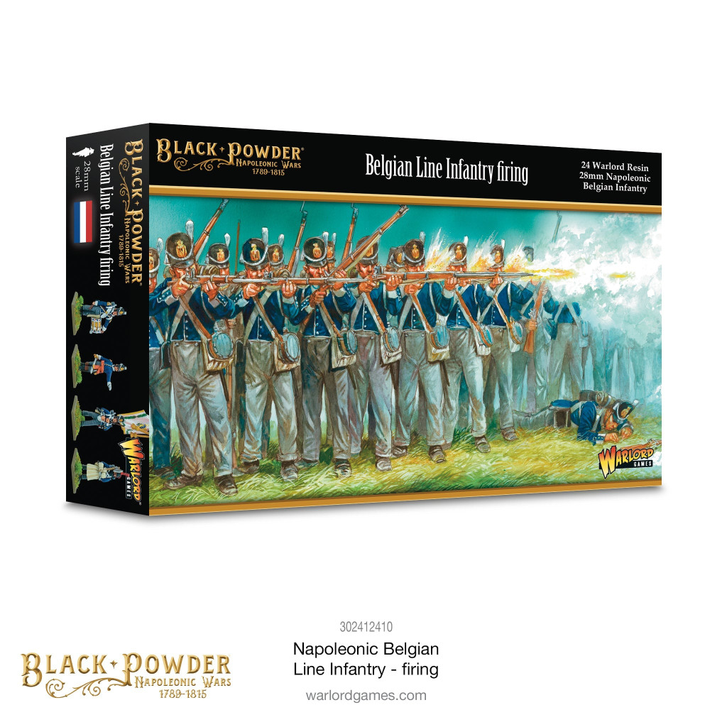 Black Powder - Napoleonic Belgian Line Infantry firing