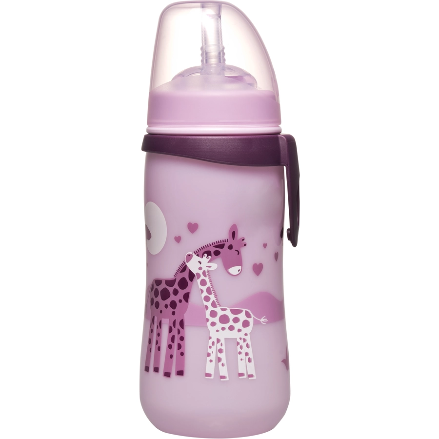 nip® Strohhalmbecher Straw Cup Girl, 330 ml Giraffen