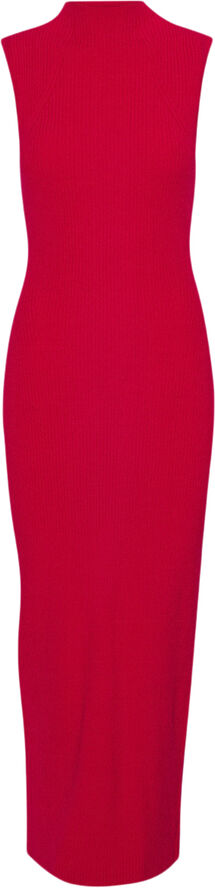 ROTATE Birger Christensen Knit Midi Dress Racing red