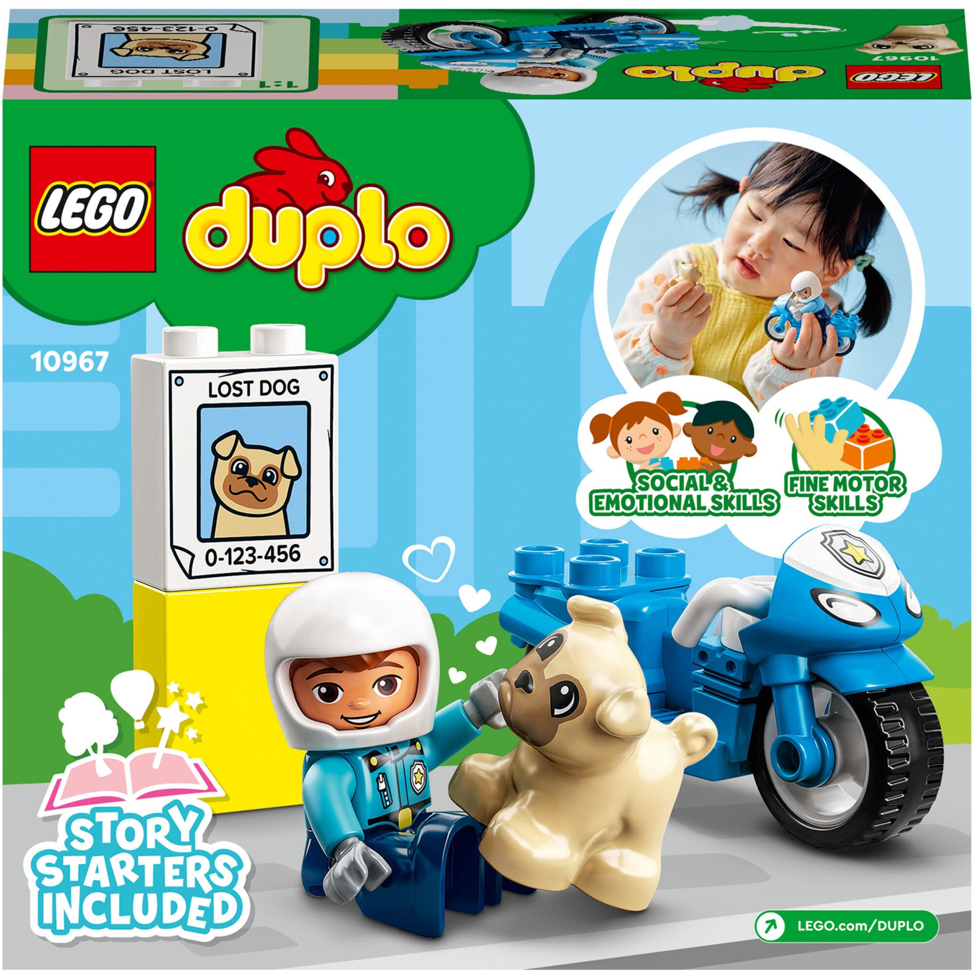 LEGO Konstruktionsspielzeug DUPLO Polizeimotorrad